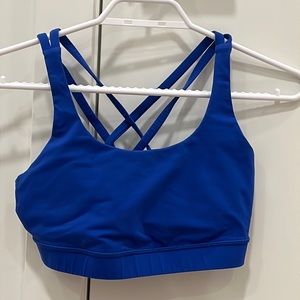 Lululemon Sports Bra In Electric Blue, Size 6